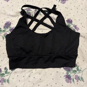 BuffBunny Black Strappy Sports Bra
